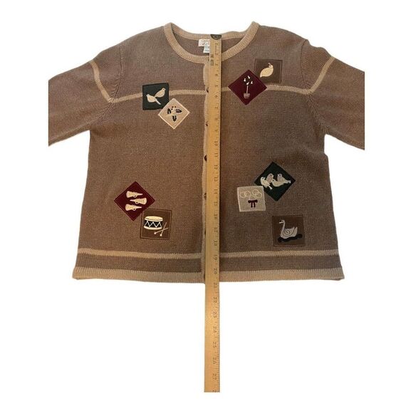 Christopher & Banks 2002 Holiday Cardigan Sweater- Size M - Picture 11 of 12